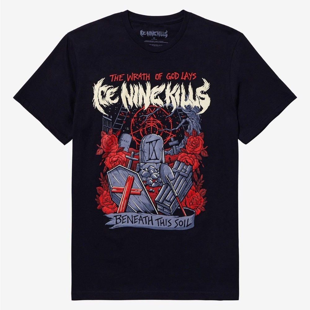 Ice Nine Kills Wrath Of‎ God Beneath This Soil Shirt Funeral Derangements